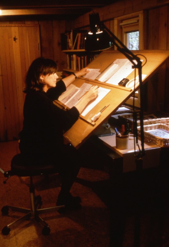 Fiona MacCarthy at work